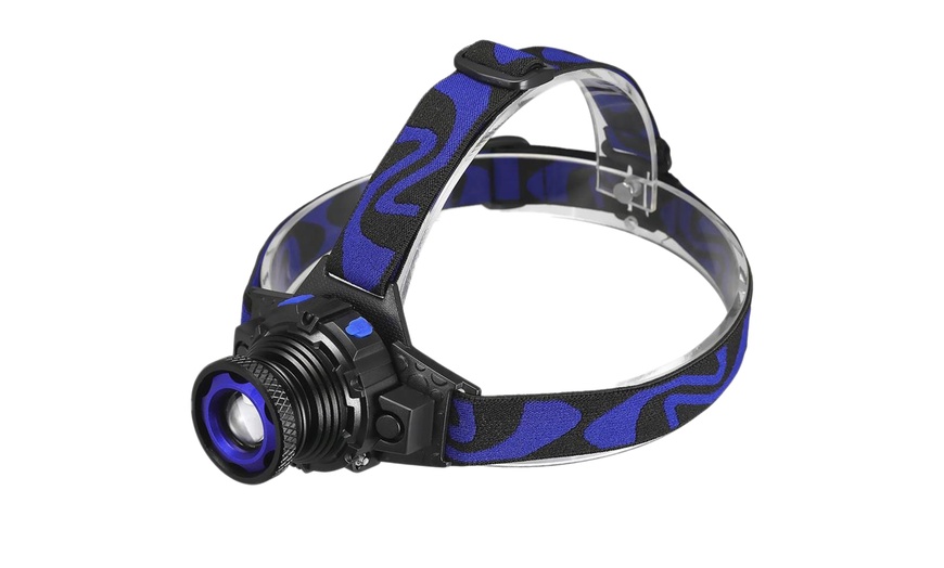 Image 1: Tactical Headlight Cree XM-L 20000LM Rechargeable T6 LED Headlamp