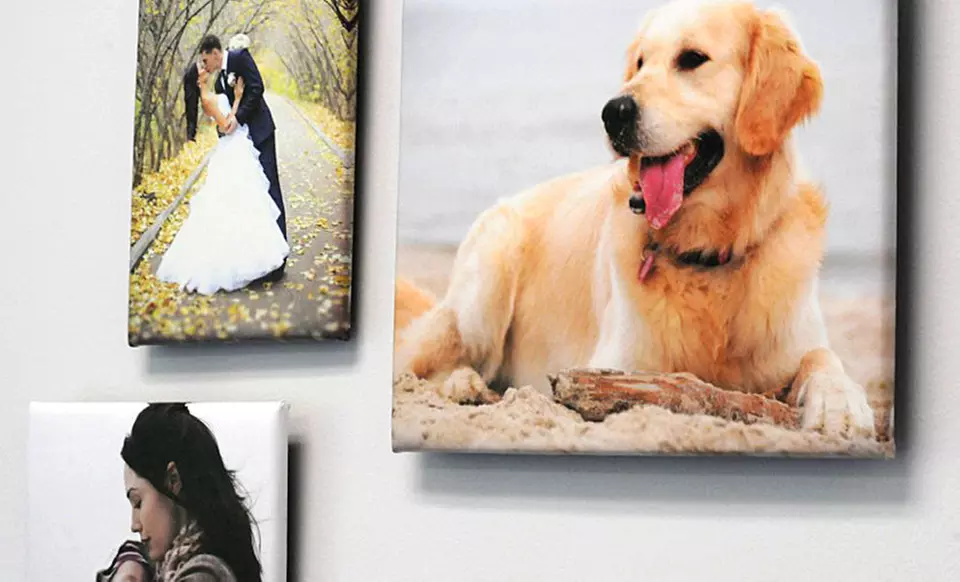 11"x14", 14"x14", 12"x18", or 16"x20" Customized Thin-Float Canvas Print from MyPix2.com (Up to 74% Off) - Primary Image