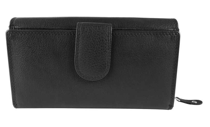 Image 23: Cartera de piel genuina para mujer Leonardo Verrelli