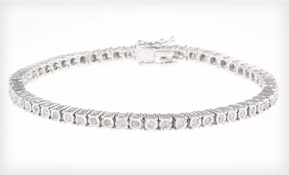 $199.99 for a 1-Carat Diamond Tennis Bracelet with a Silver Setting ($1,349 list price). Free Shipping and Returns. - Primary Image