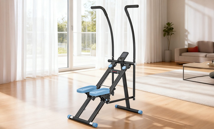 Image 3: SPORTNOW Stair Stepper, Adjustable Pedal Heights for Home Gym