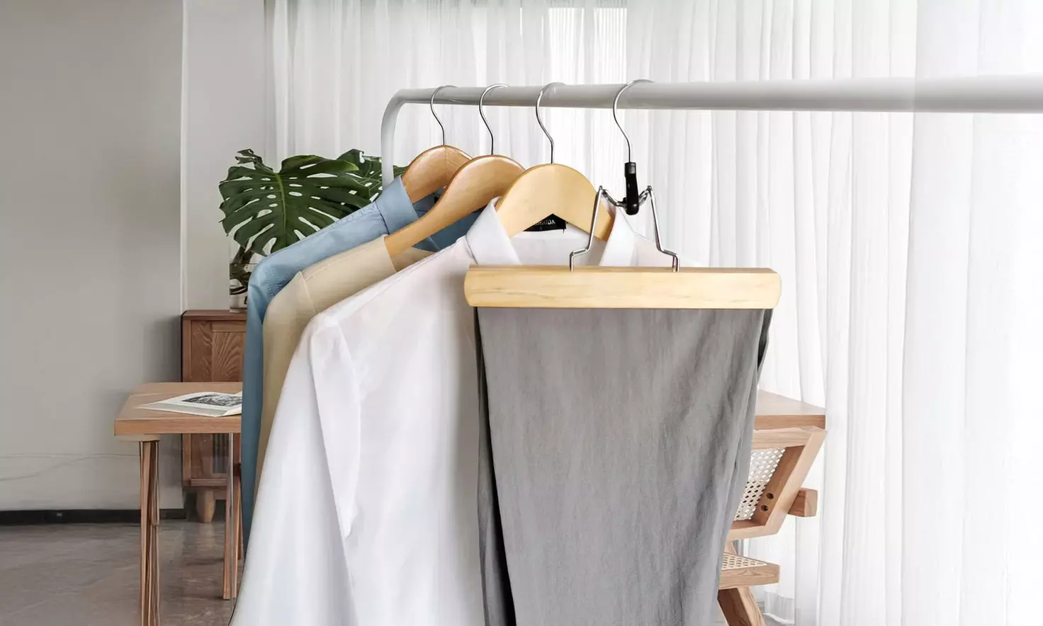 Set of 6 Trouser Clamp Hangers