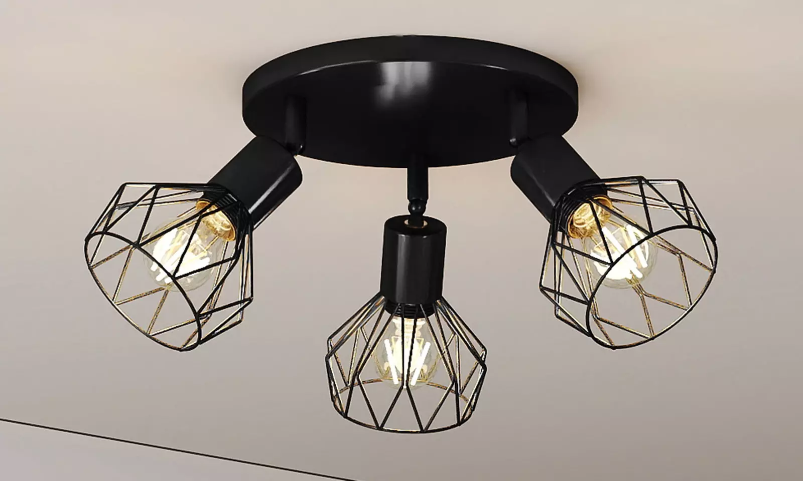 Emitto 3-Way and 4-Way Vintage Industrial Spotlight