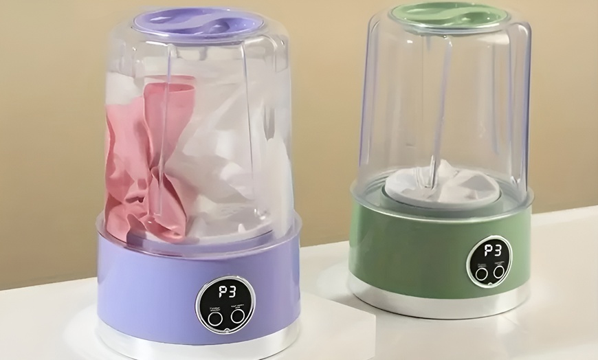 Image 1: Mini-wasmachine