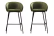 Lot de 2 fauteuils de bar CHLEA en tissu et métal avec coloris au choix, livraison offerte - Second Medium