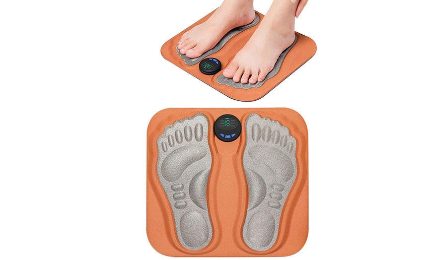 Image 9: Electronic Foot Massager Mat, 3D Comfort Design with LCD Screen