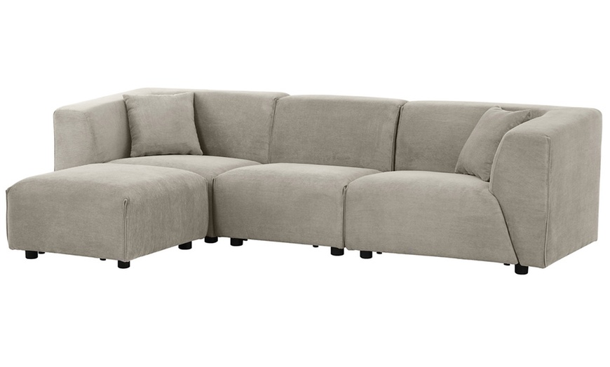 Image 38: Canapé modulable 3 ou 4 places avec pouf en velours côtelé de Kocoon