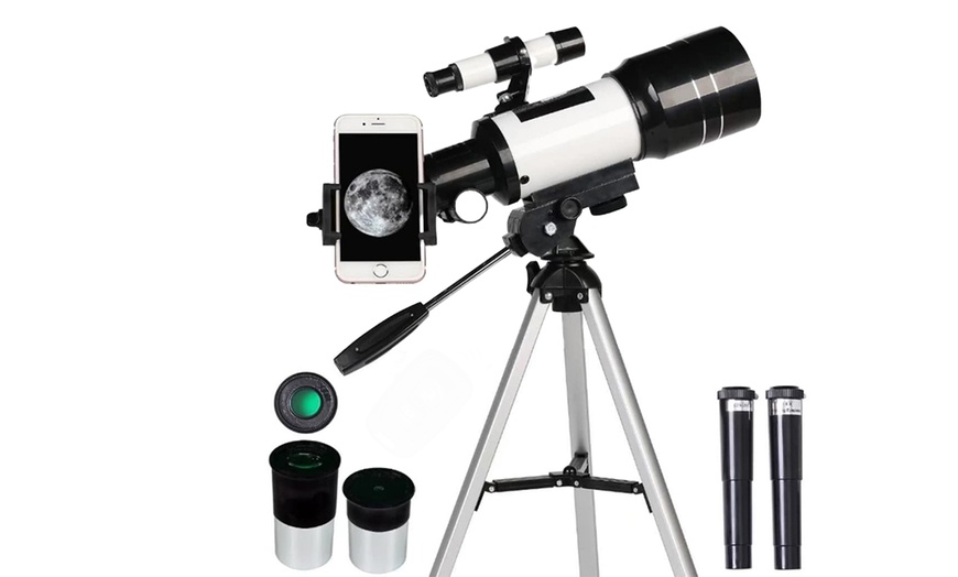 Image 3: Télescope astronomique à grossissement 150x avec trépied