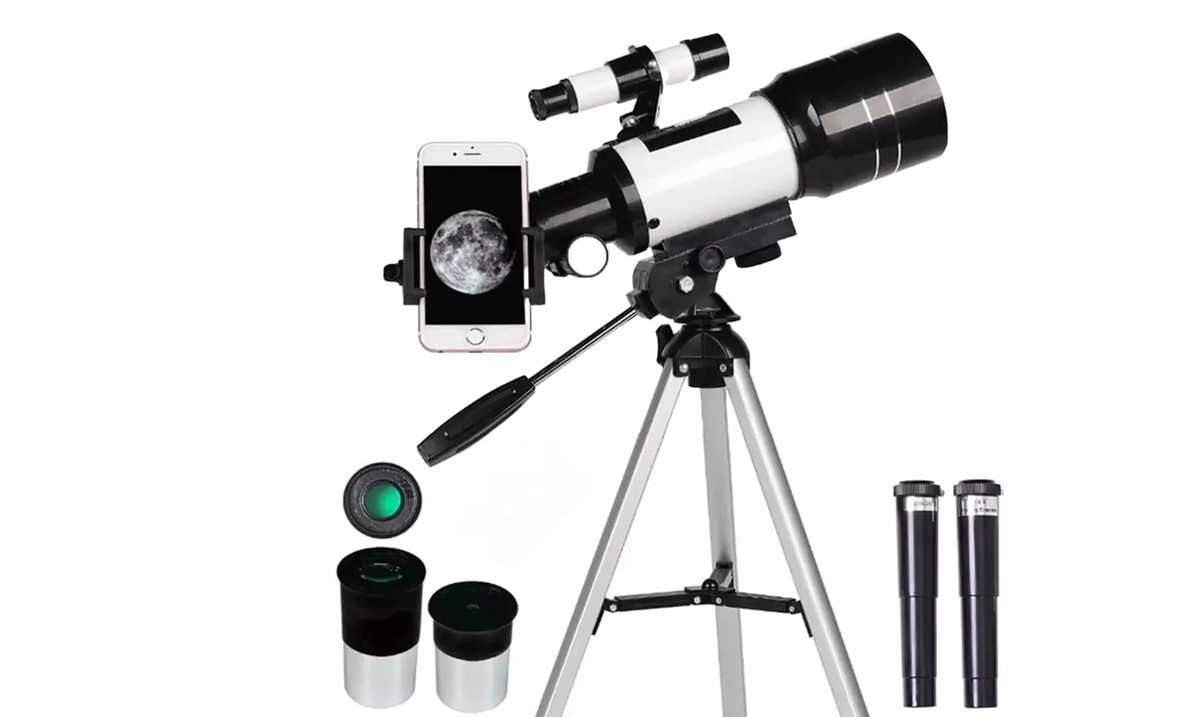 Astronomisches Teleskop-Set mit Stativ