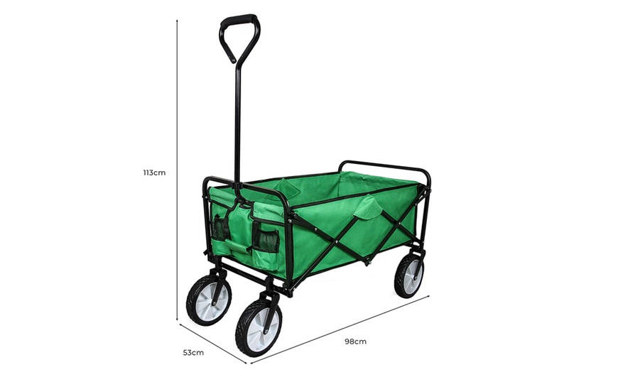 Image 5: Foldable Garden Cart Wagon