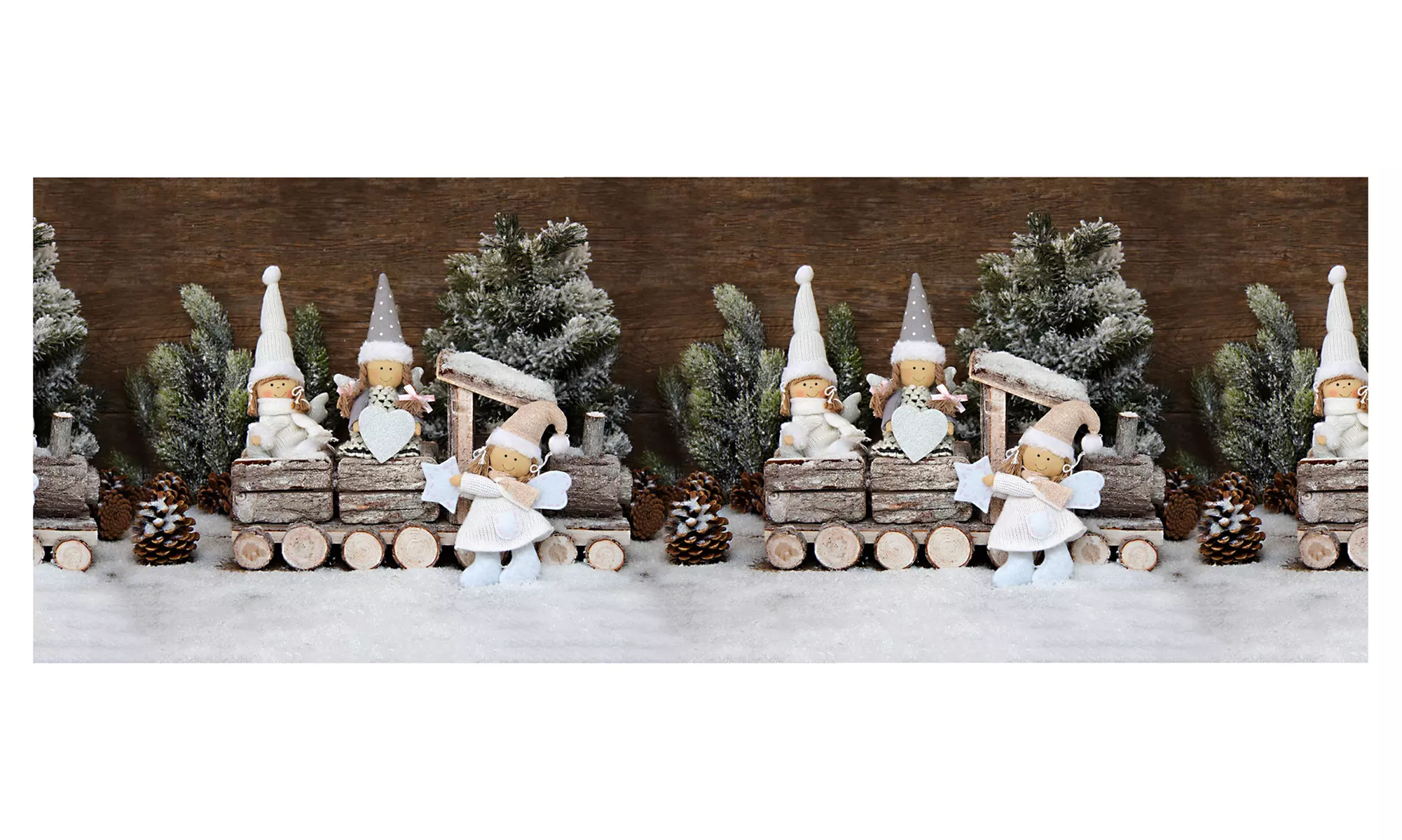 Alfombra con diseño navideño rectangular