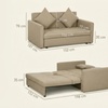 Image 3: 2 Seater Sofa Bed Convertible Bed Settee with 2 Cushions