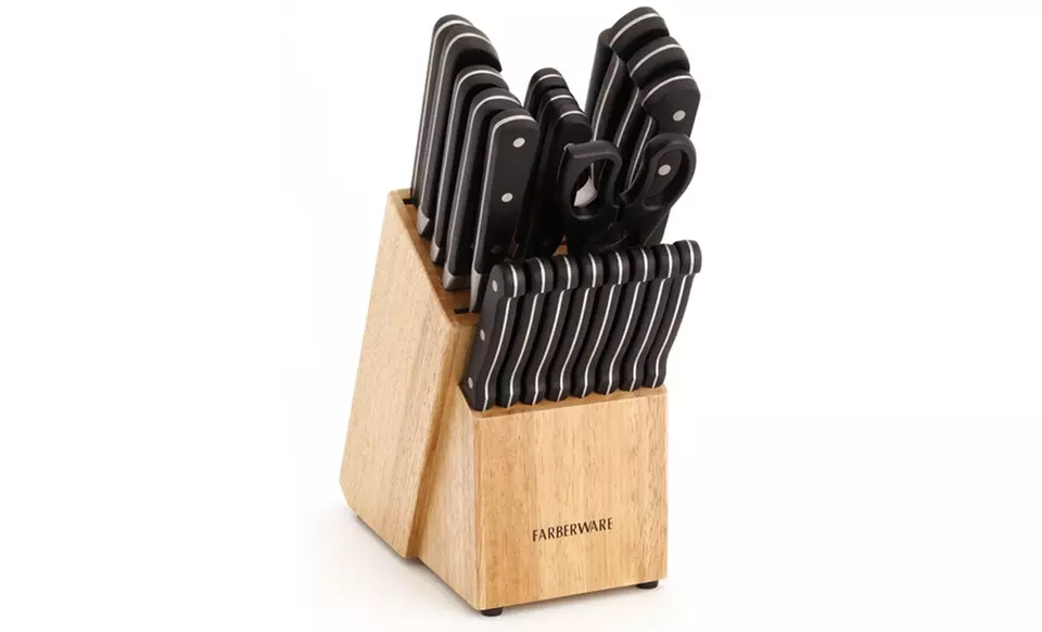 Farberware Stainless Steel Cutlery Set with Storage Block (22-Piece) - Primary Image