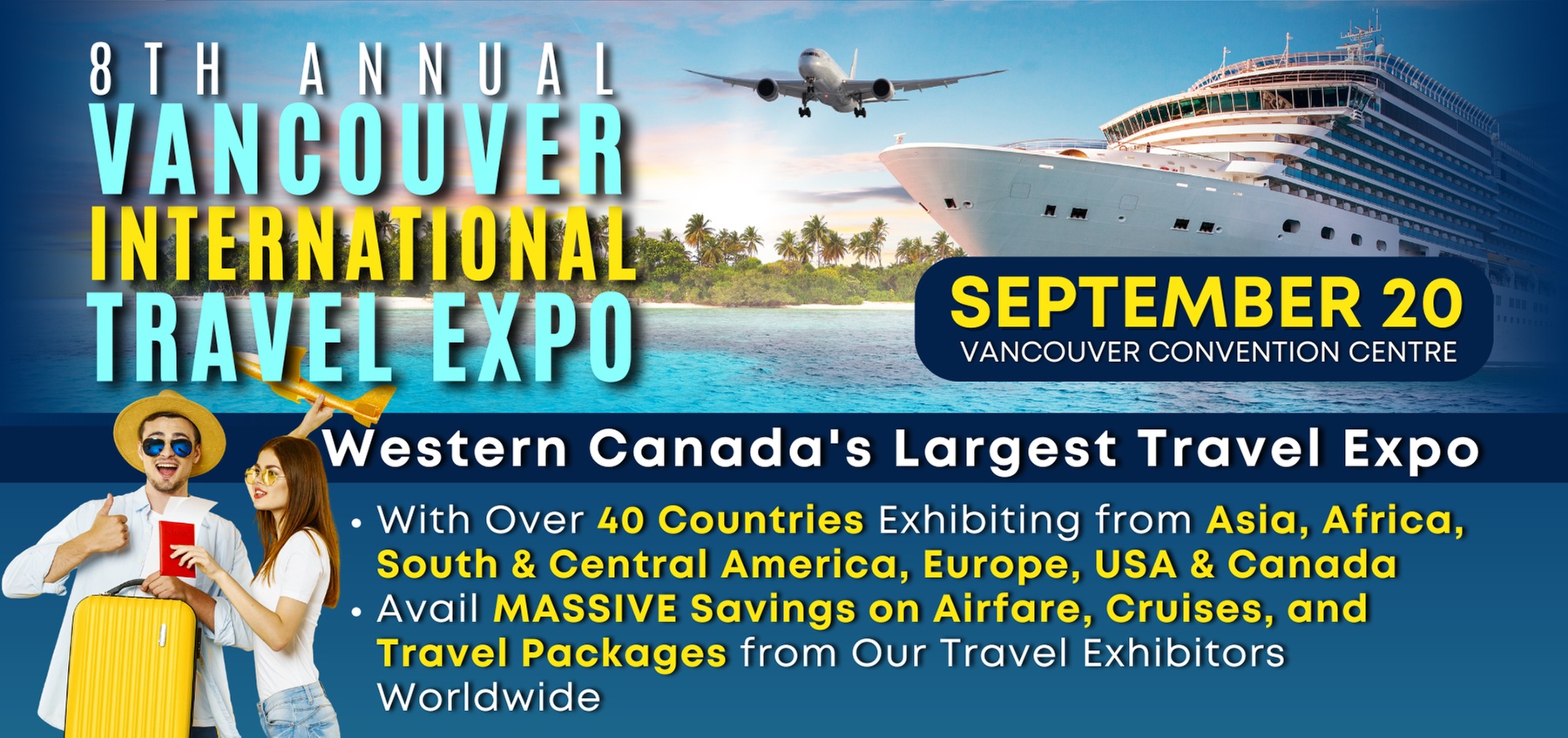 Up to 4 Tickets to 8th Annual Vancouver International Travel Expo
