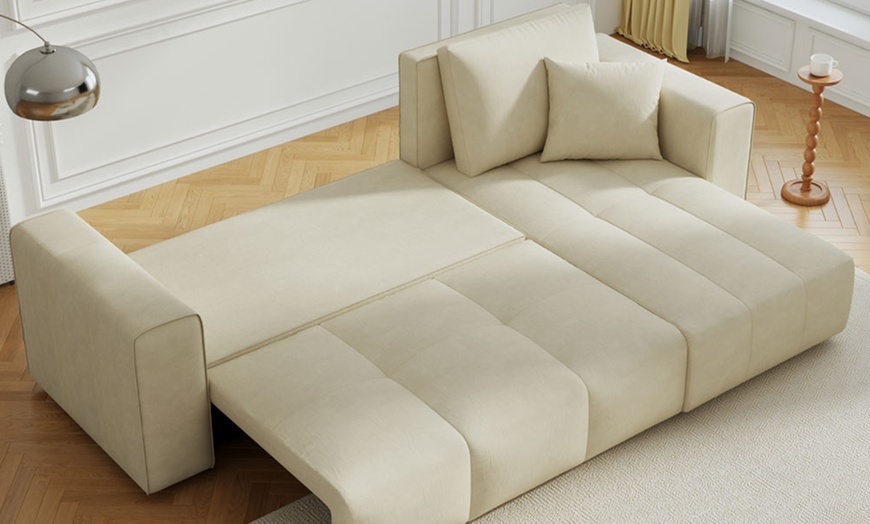 Image 2: Canapé d'angle convertible 4 places avec coffre, Worthing, Kocoon