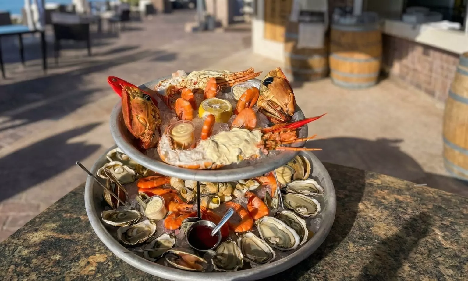 Menu déjeuner ou plateau de fruits de mer pour 1 ou 2 personnes