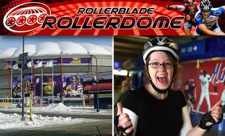 $5 for Skate Rental and Skating Pass in the Metrodome at Rollerblade RollerDome ($11.50 Value) - Primary Image
