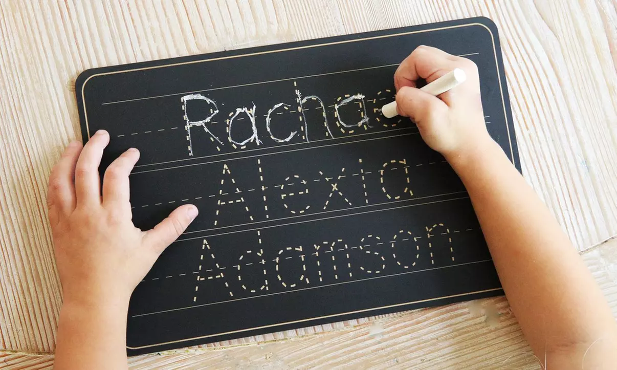 One or Two Personalized Name Trace Chalkboards from 2712 Designs (Up to 55% Off) - Primary Image