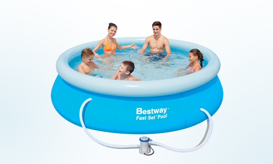 Image 2: Bestway Inflatable Family Pool