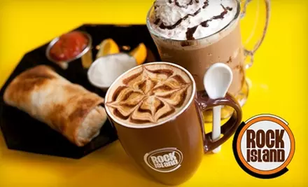 $4 for $8 Worth of Coffee Drinks and Cafe Fare at Rock Island Cafe - Primary Image