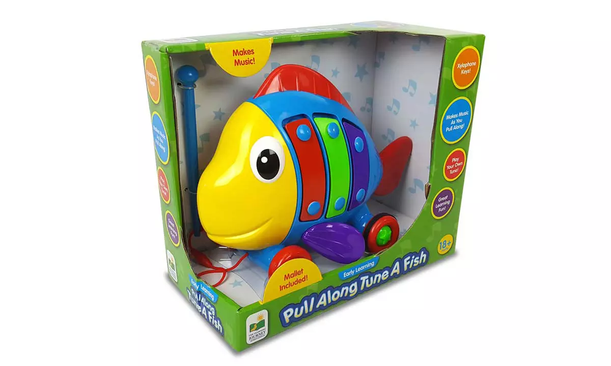 The Learning Journey Pull Along Snail Drum or Tune A Fish Musical Toys - Second Medium