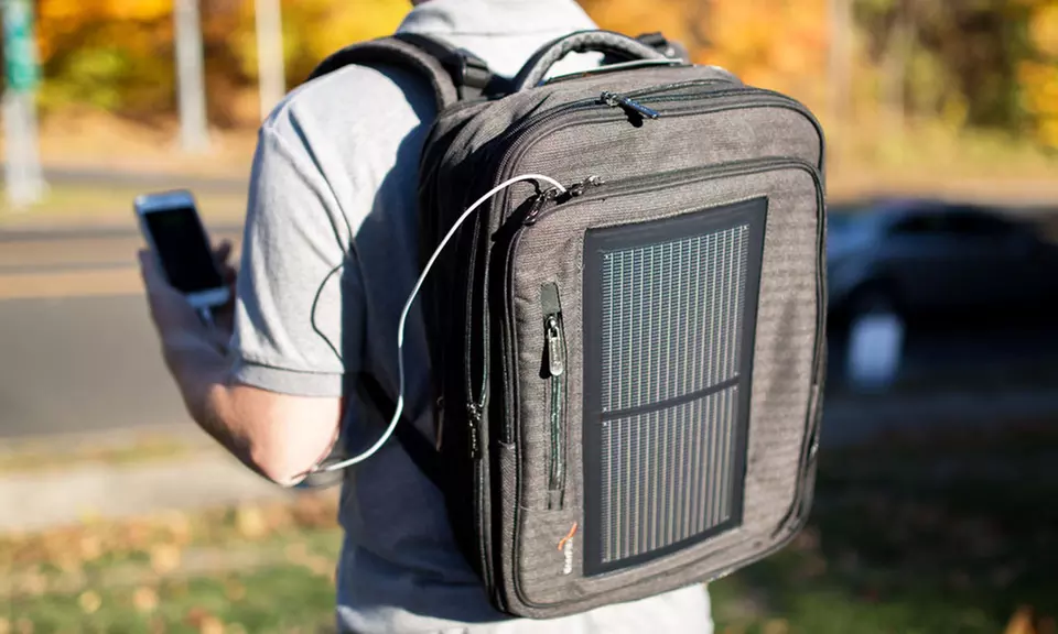 Multi-Device Solar-Charging Backpack - Primary Image