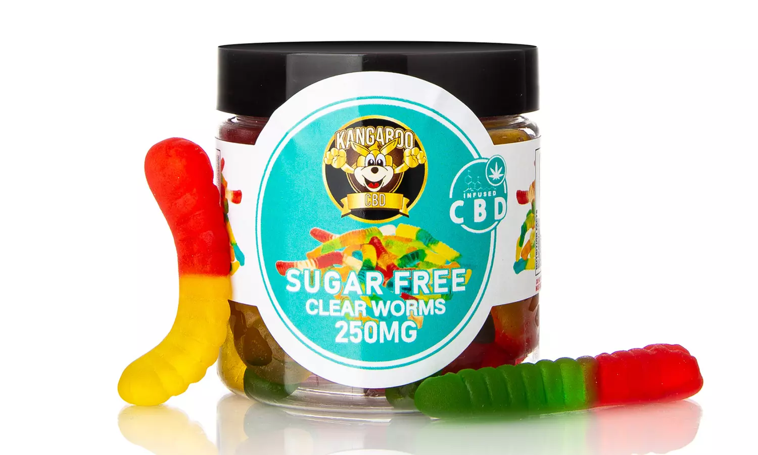 Potent Sugar-Free Organic CBD Infused Gummies from Kangaroo (150mg-5000mg)