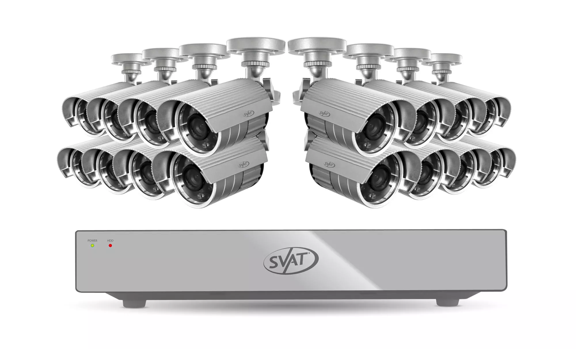 SVAT 8- or 16-Channel Smart Security DVR System with 8 or 16 Cameras from $269.99–$399.99 - Primary Image