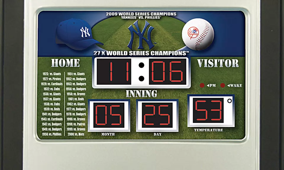 MLB Scoreboard Alarm Clock - Primary Image