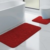 Image 7: Ensemble de 3 tapis de bain antidérapants en mousse à mémoire de forme