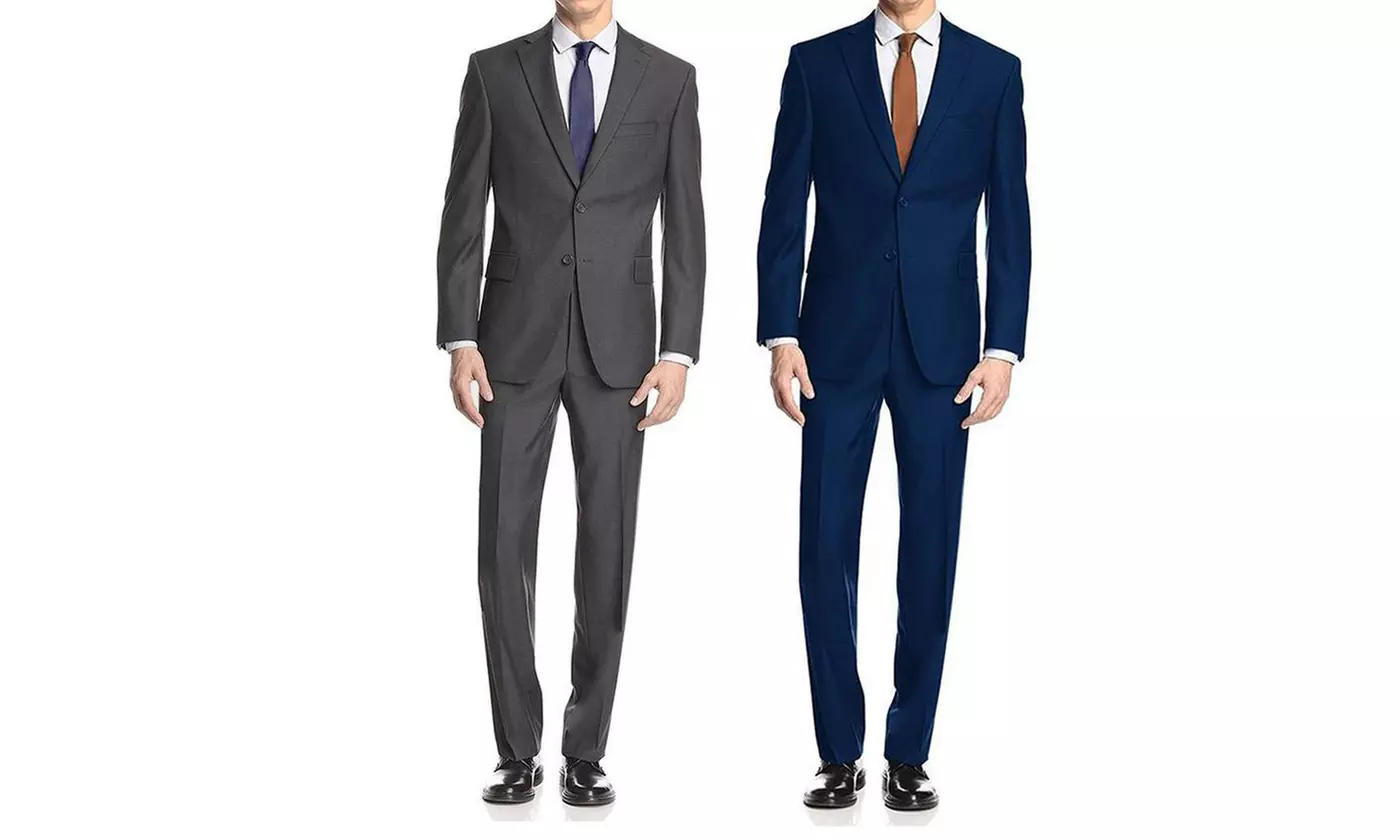 2 abiti da uomo sartoriali in lana Tasmania