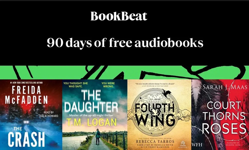 Image 2: BookBeat - Listen to Audiobooks for Free for 3 Months 