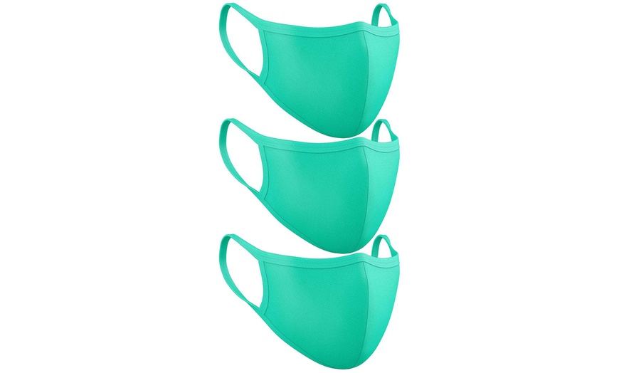 Image 14: Lot de 3, 5 ou 10 masques en coton avec double épaisseur