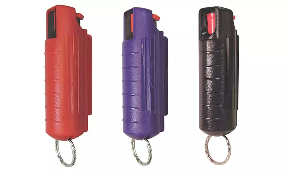 1/2 Oz. Self Defense Pepper Spray with Hard Case and Key Ring - Primary Image