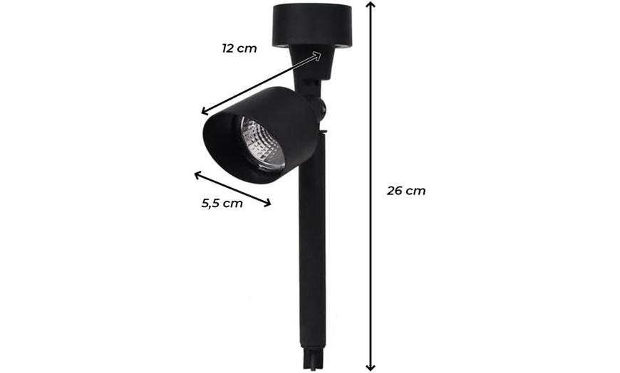 Image 4: Lámpara de clavija solar H37 cm