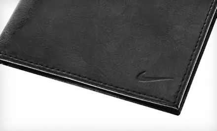 $12 for a Nike Genuine-Leather Passcase Wallet and Stainless-Steel Key Chain ($45 List Price) - Second Medium
