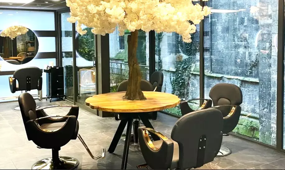 Shampoing, coupe & brushing, balayage 24 carats ou couleur en option