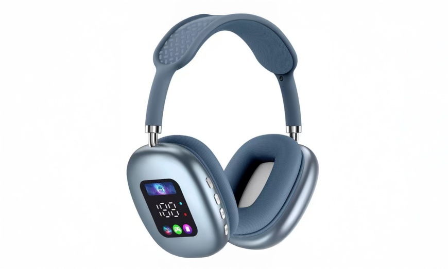 Image 5: Wireless Bluetooth Headset with Digital Display Screen Headset