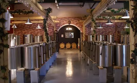 $75 for Wine-Making Experience and 24 Bottles Worth of Wine at The Wine Garden Warehouse Winery ($150 Value). Four Locations Available. - Primary Image