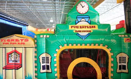 Bounce-House Outing for Two Kids and Two Adults or a Party for 20 at Monkey Zone in Melrose Park (Up to 55% Off) - Primary Image