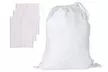 3x Organic Cotton Nut Milk Bag Reusable Food Strainer Brew Coffee Cheese Cloth - Second Medium