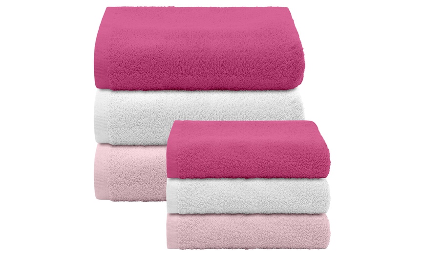 Image 2: 6er-Set Baumwoll-Handtücher mit hoher Saugfähigkeit