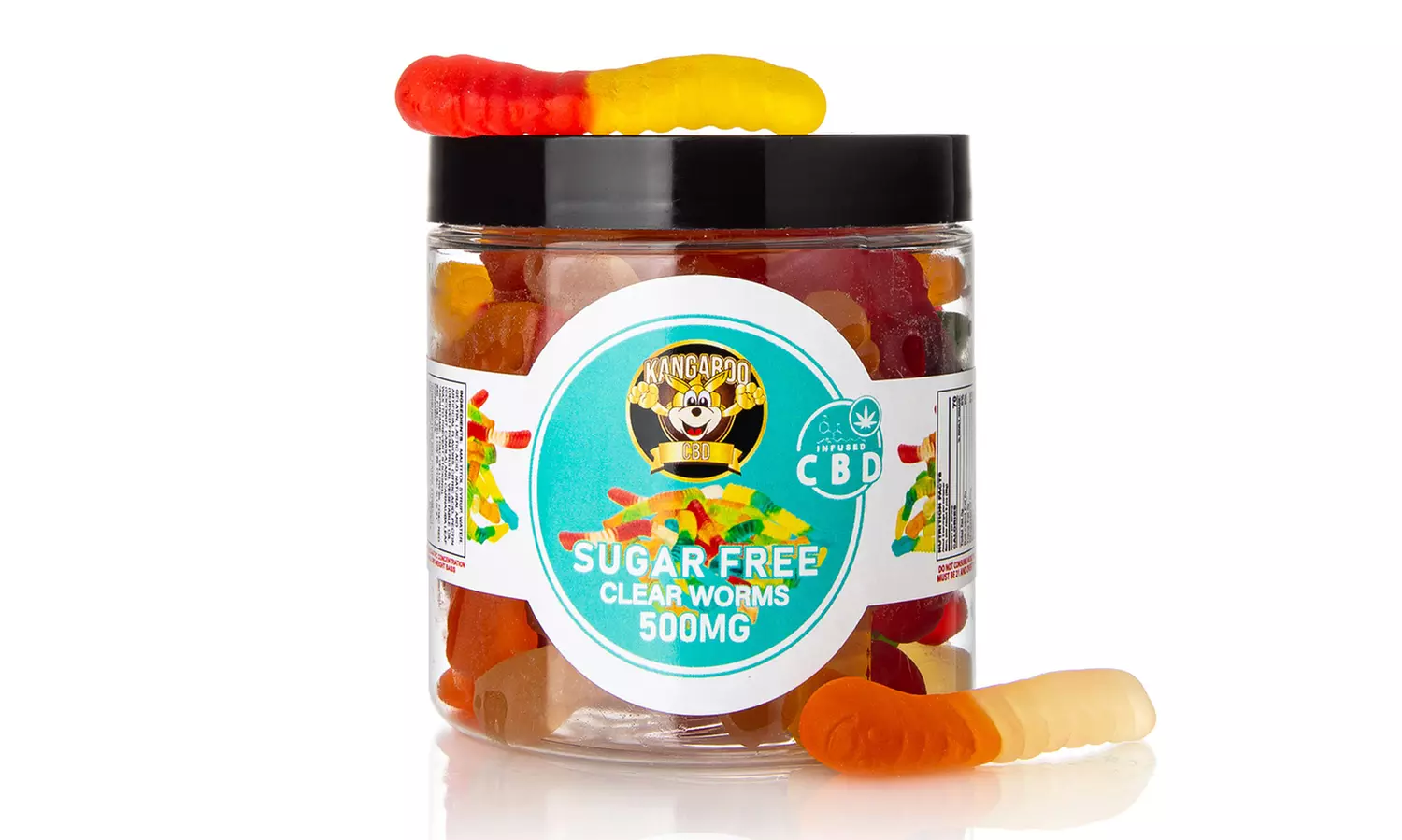 Potent Sugar-Free Organic CBD Infused Gummies from Kangaroo (150mg-5000mg)