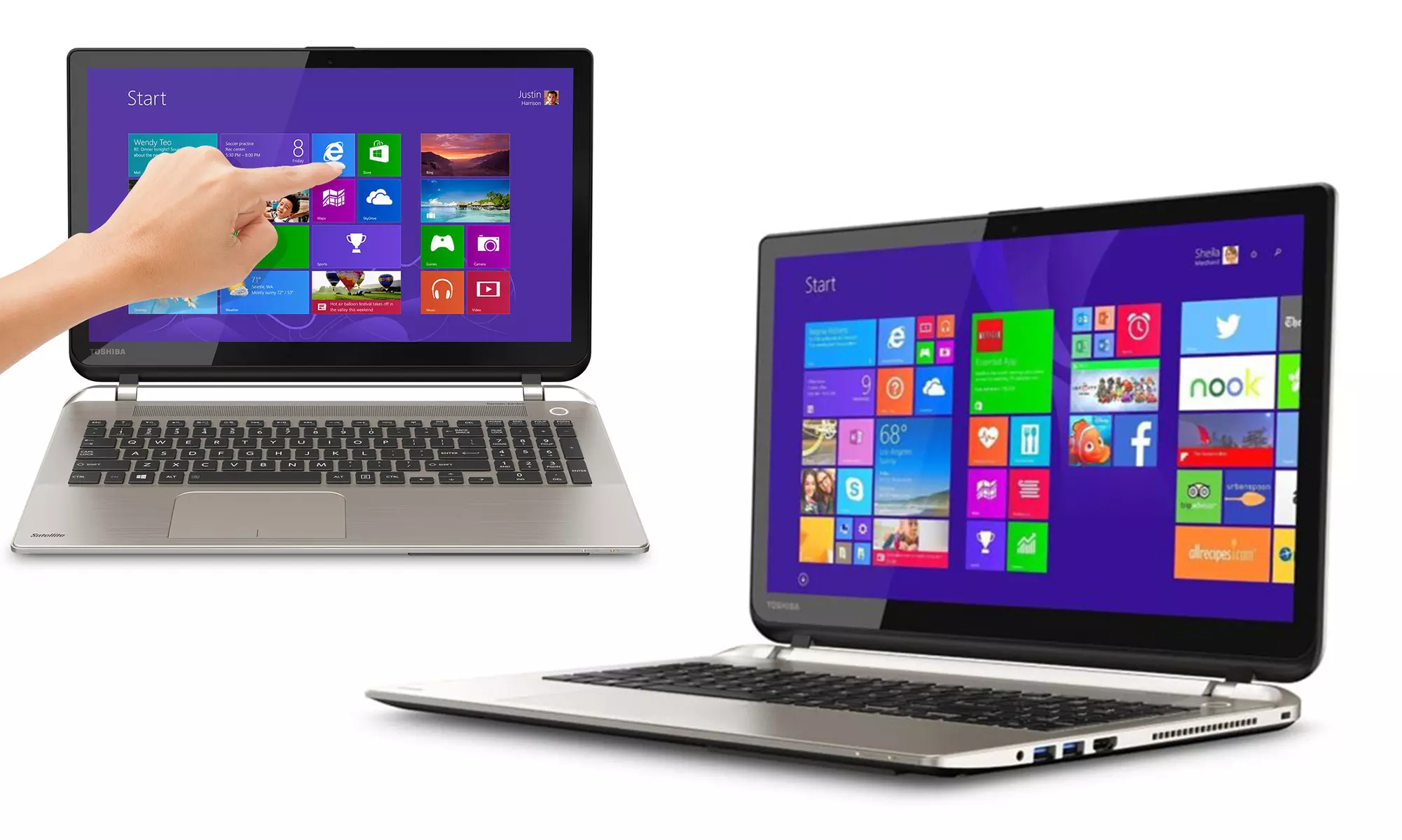 Toshiba Satellite 15.6" Touchscreen Laptop with Intel Core i5-4200H Processor and 8GB RAM (Manufacturer Refurbished) - Primary Image