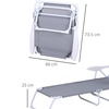 Image 13: Outsunny Foldable Sun Lounger selection