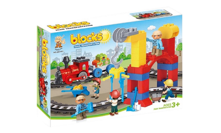 Image 3: Building Blocks Playset