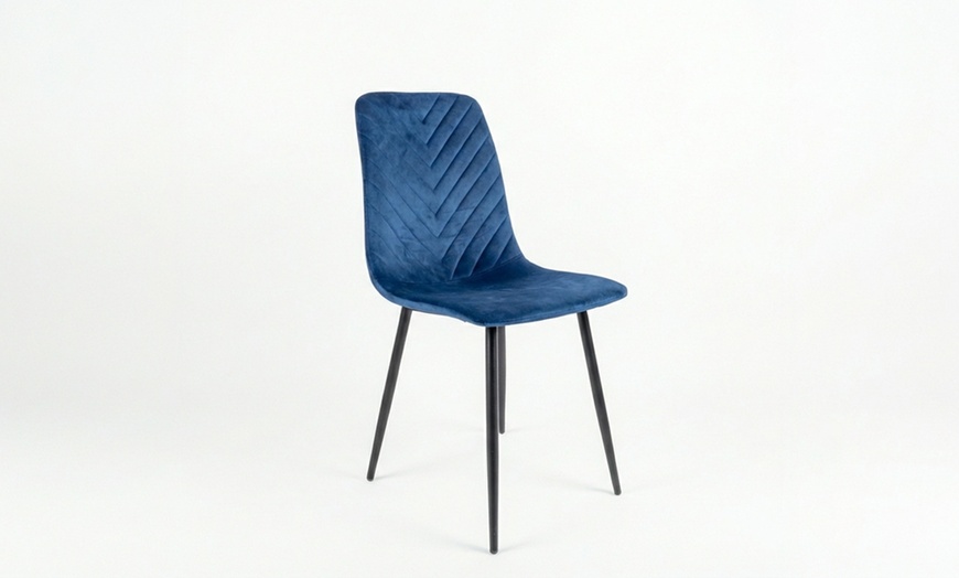 Image 9: Sedia Point in velluto