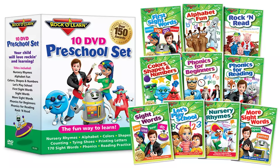 Rock 'N Learn 10-DVD Preschool Pack  - Primary Image
