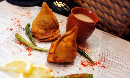 For Four: Includes Starter, Main, choice of Rice or Naan, and a Soft Drink, House Wine, or Beer - Spice Rack Lounge