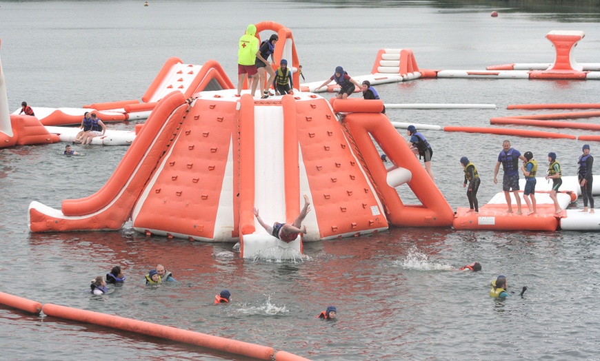 Image 1: 50-Minute Aqua Park Session with Wetsuits at Lagoona Park